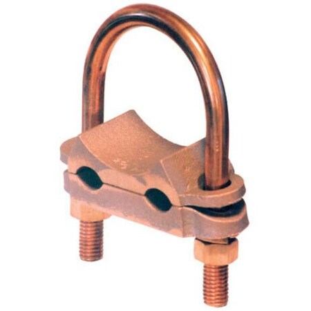 Panduit Bronze Grounding Clamp, U-Bolt, 2 cables GU-2-X